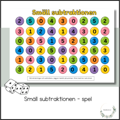 Smäll subtraktionen - spel