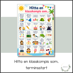 Hitta en klasskompis som... terminsstart