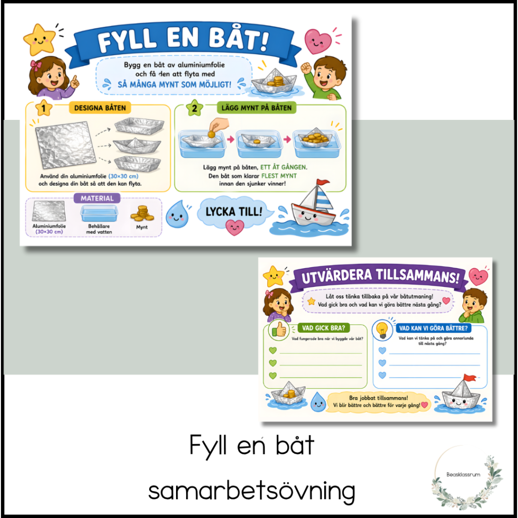 Samarbetsövning – fyll en båt