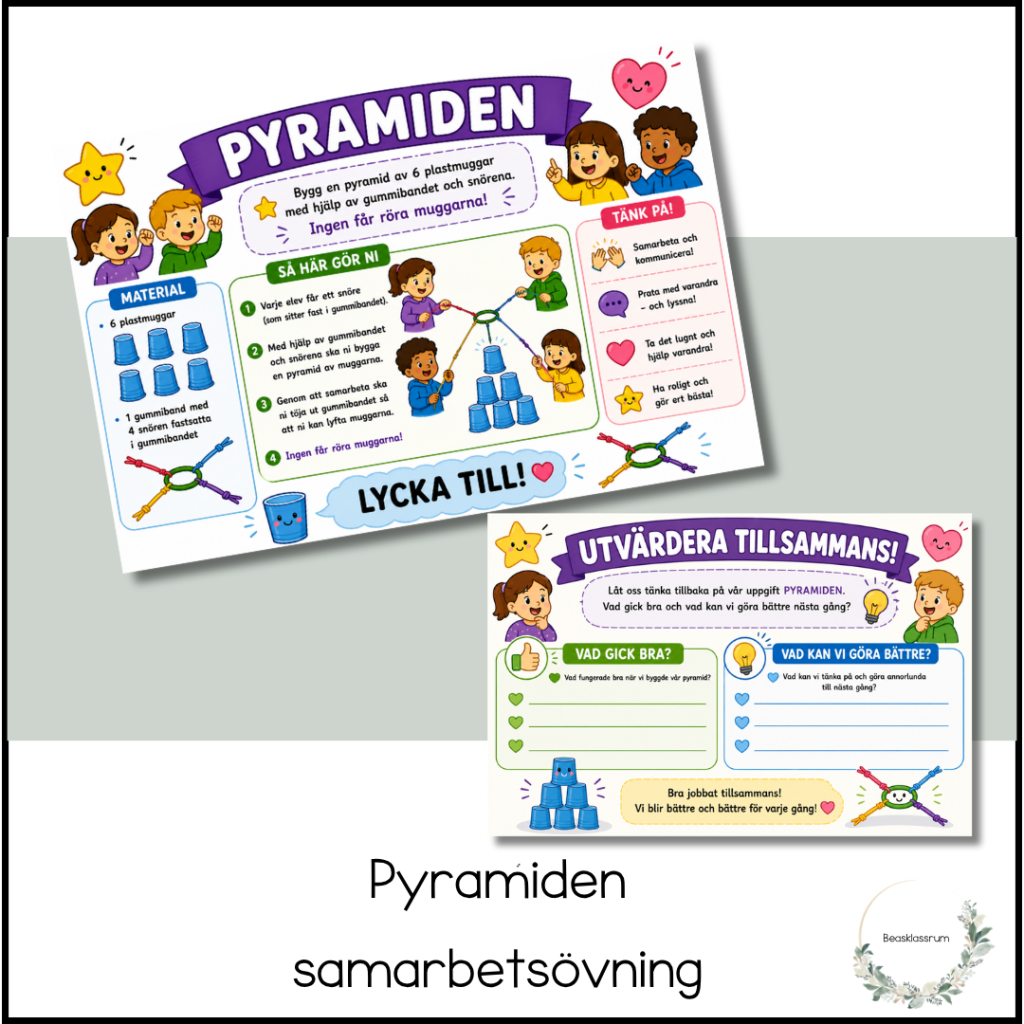 Samarbetsövning – pyramiden