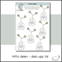 Hitta delen - dela upp tal