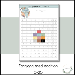 Färglägg med addition 0-20