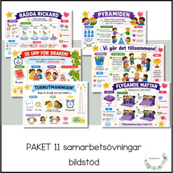 Paket - 11 samarbetsövningar med bildstöd