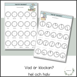 Vad är klockan - hel och halv