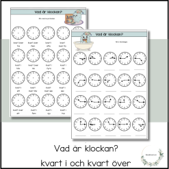 Vad är klockan - kvart i och kvart över