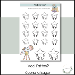 Vad fattas - öppna utsagor
