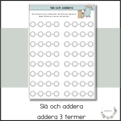 Slå och addera