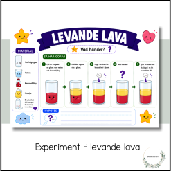 Experiment - levande lava