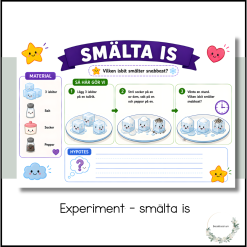Experiment - smälta is