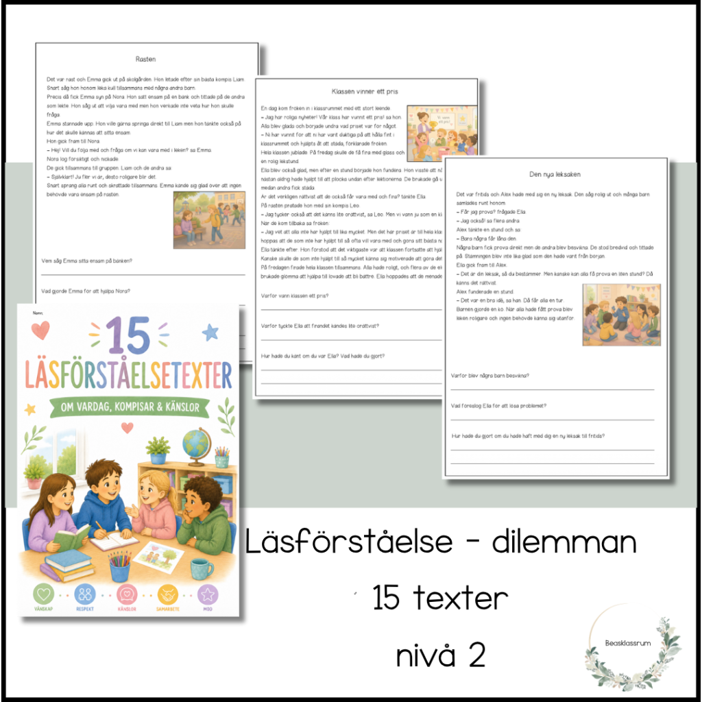 Läsförståelse – dilemman nivå 2