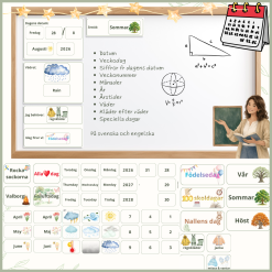 Kalender till tavlan