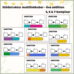 Öva addition med multilink - 12 additionsuppgifter