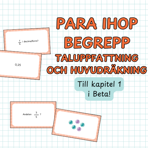 Para ihop begrepp: taluppfattning och huvudräkning