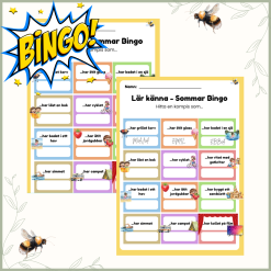 Sommarbingo - hitta en kompis som..