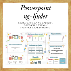 Stavning: ng-ljudet + lång/kort vokal Powerpoint
