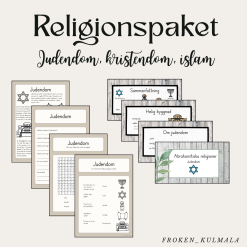 Religionspaket - judendom, kristendom, islam