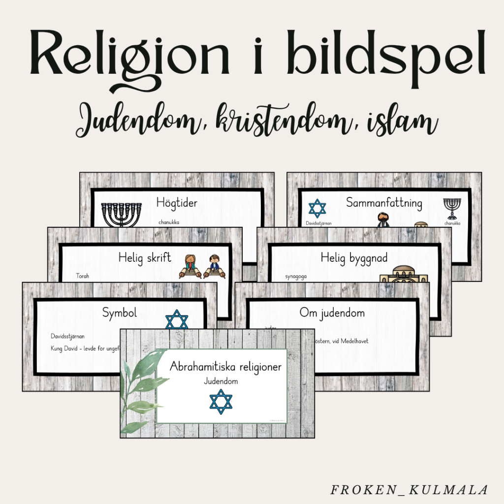 Religion i bildspel – judendom, kristendom, islam