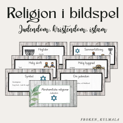 Religion i bildspel - judendom, kristendom, islam