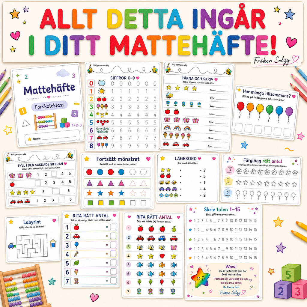 Mattehäfte lägre åldrar