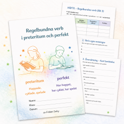 Regelbundna verb preteritum, perfekt