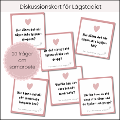 Diskussionskort för lågstadiet – Samarbete