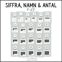 Siffra, namn och antal 0-20