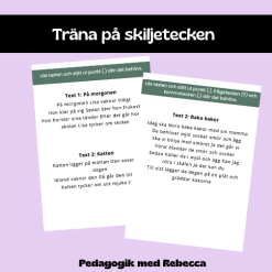Träna på skiljetecken
