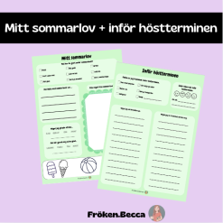 Mitt sommarlov + inför höstterminen
