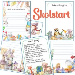 Skolstart - Förväntningar, presentation, skrivsidor