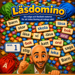 Läsdomino - Nivå 1