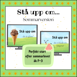 Stå upp om... Sommarversion - rolig start efter sommarlovet