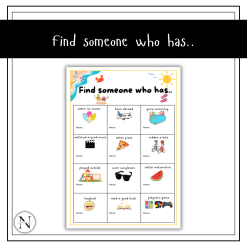Find someone who has..