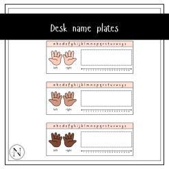 Desk name plates