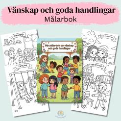 Vänskap och goda handlingar: Målarbok