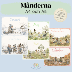 Månadsbilder - A4 och A5