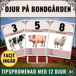 Djur på Bondgården – Tipspromenad
