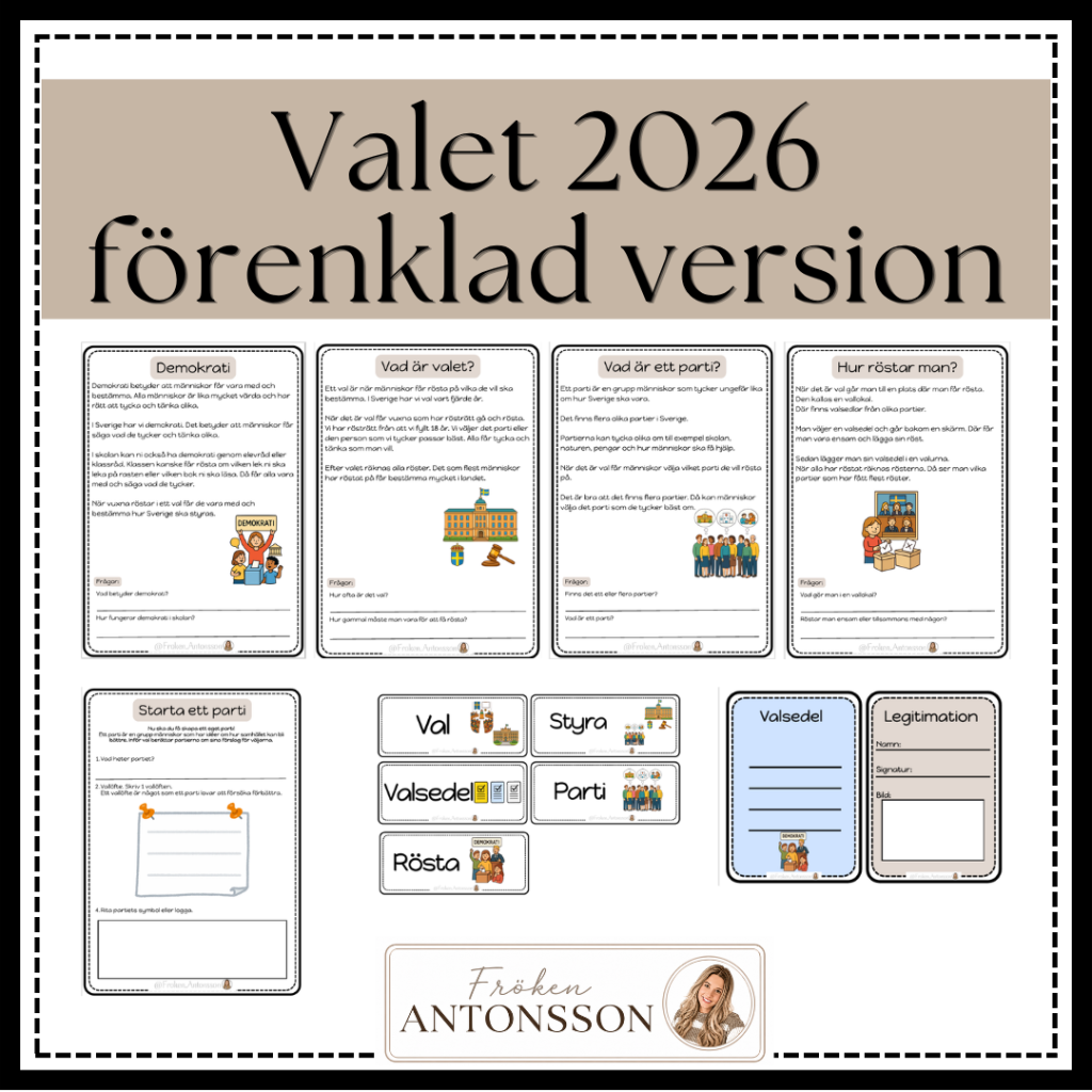 Valet 2026 – förenklad version