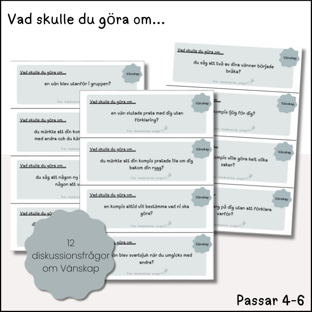 Diskussionsfrågor för mellanstadiet – Vänskap