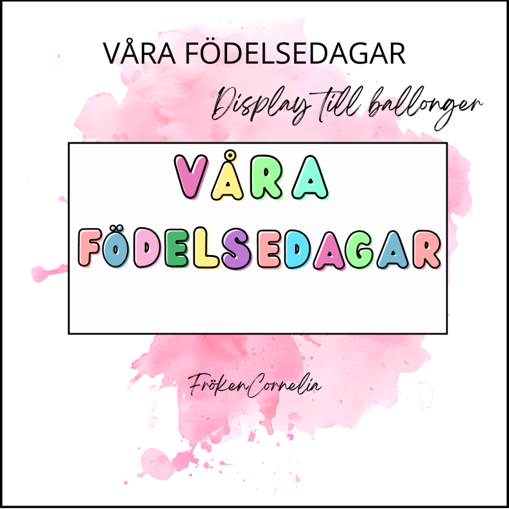 Våra födelsedagar