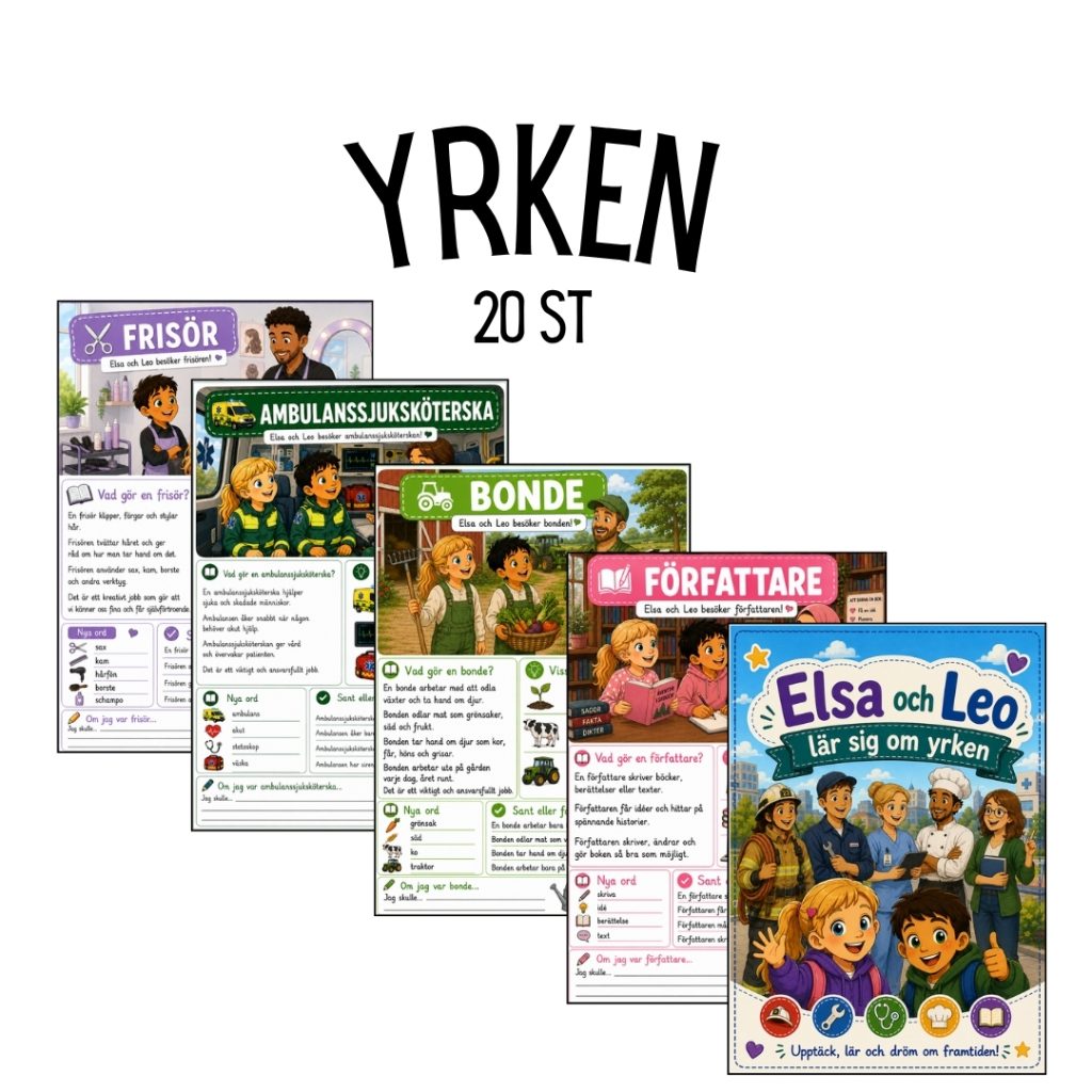 Yrken – 20 st