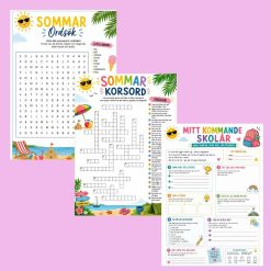 Sommaraktivitetshäfte – roliga uppgifter till skolstarten ☀️