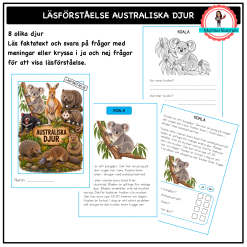 Läsförståelse - australiska djur