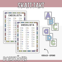 Skattjakt - Bokstäver A till Ö