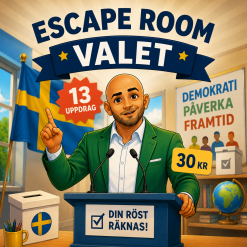 Escape room - Valet 2026 - 13 uppdrag!