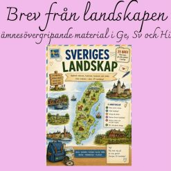 Sveriges landskap – 25 brev, arbetsuppgifter och facit