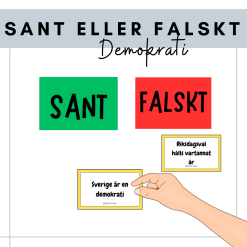 Sant eller falskt - demokrati