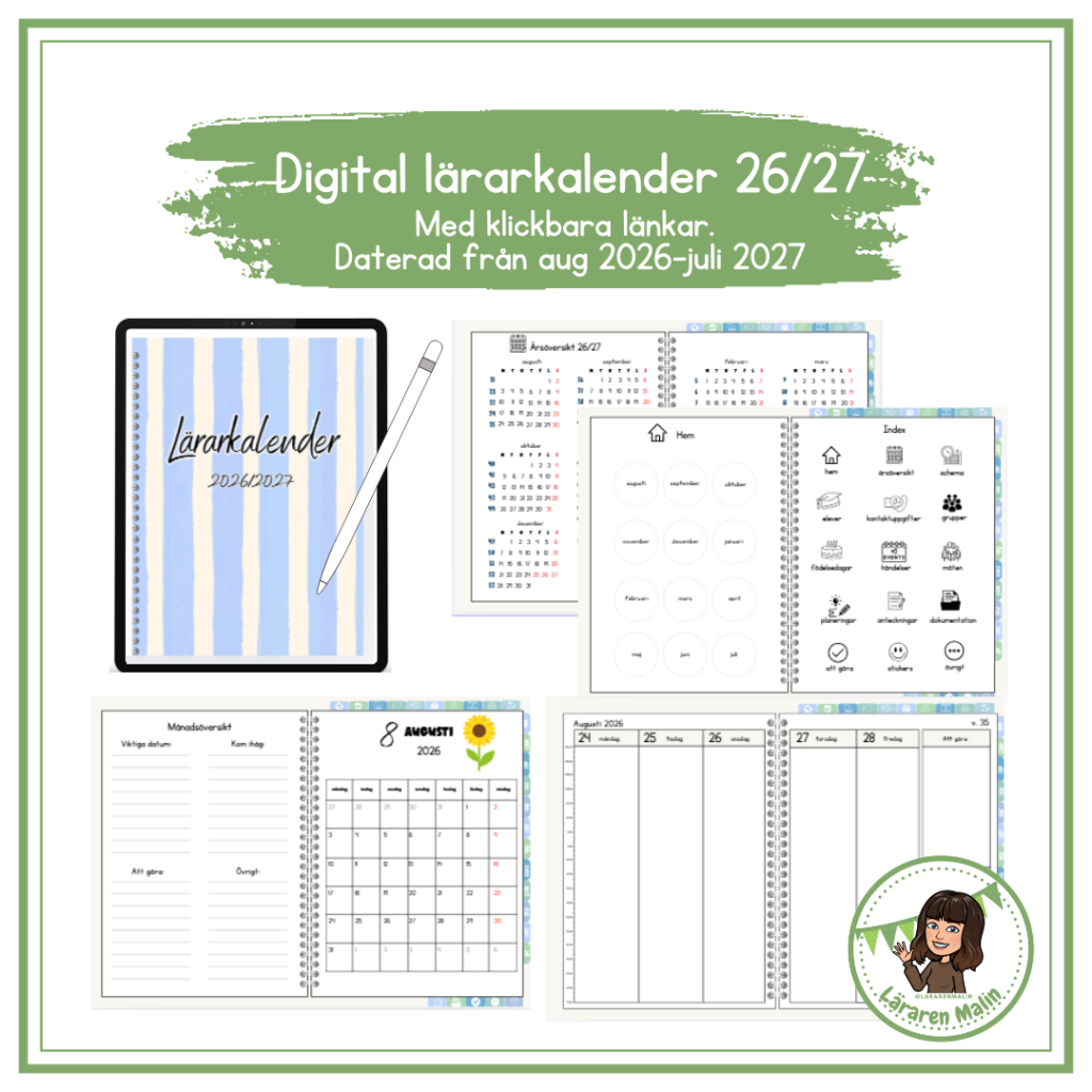 Digital lärarkalender (läsåret 26-27)