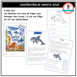 Läsförståelse - havets djur