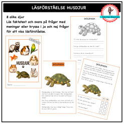 Läsförståelse - husdjur
