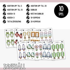 Slå & räkna – 10 spel med addition upp till 20